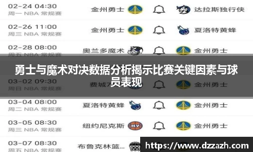 勇士与魔术对决数据分析揭示比赛关键因素与球员表现